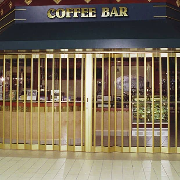 side folding security grille